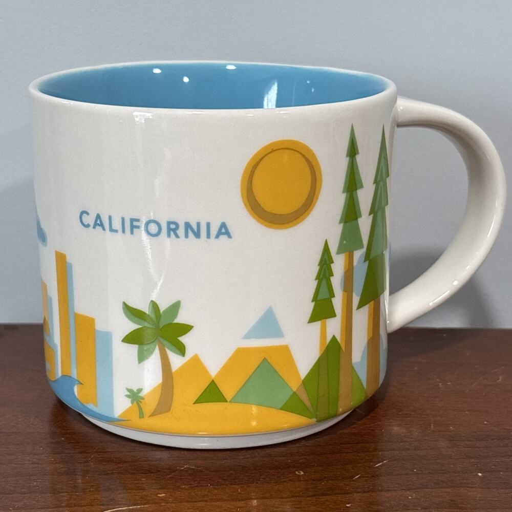 Starbucks YAH CALIFORNIA YOU ARE HERE COLLECTION 14 oz Coffee Mug TEA Cup